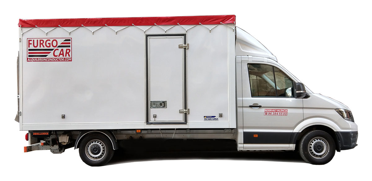 Alquiler de carrozados sin techo con toldo. Furgocar