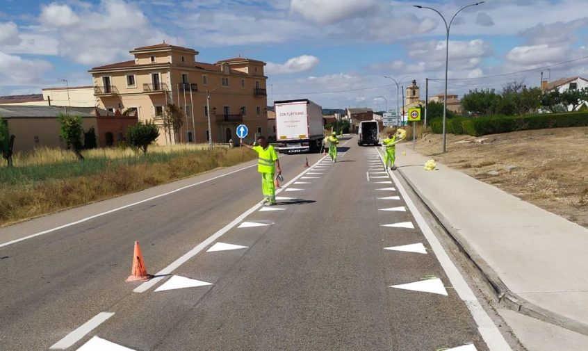 Nuevas señales de tráfico DGT, dientes de dragón